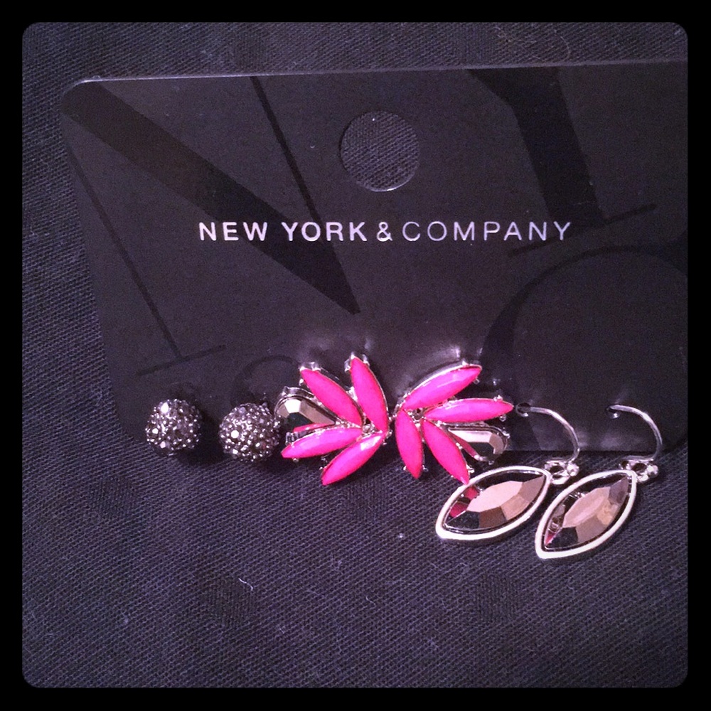 New York & Company Set of 3 Earrings